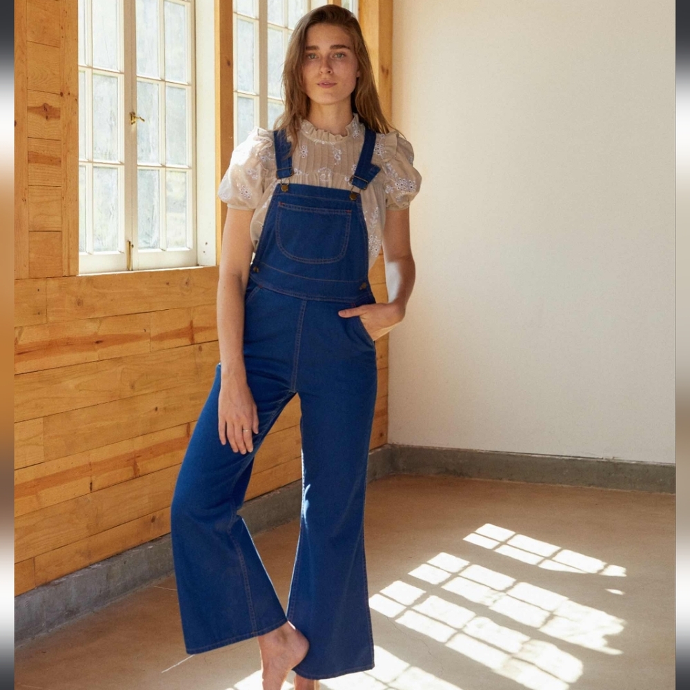 Christy Dawn Billy overall Cobalt Denim size 27